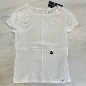 Abercrombie Kids Ribbed Baby Tee! NWT!